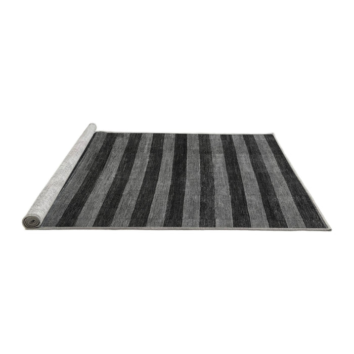 Sideview of Machine Washable Abstract Gray Modern Rug, wshabs1625gry