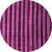 Round Machine Washable Abstract Purple Modern Area Rugs, wshabs1625pur