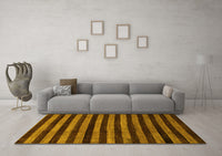 Machine Washable Abstract Yellow Modern Rug, wshabs1625yw