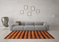 Machine Washable Abstract Orange Modern Rug, wshabs1625org