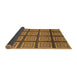 Sideview of Abstract Saddle Brown Modern Rug, abs1626