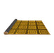 Sideview of Abstract Yellow Modern Rug, abs1626yw