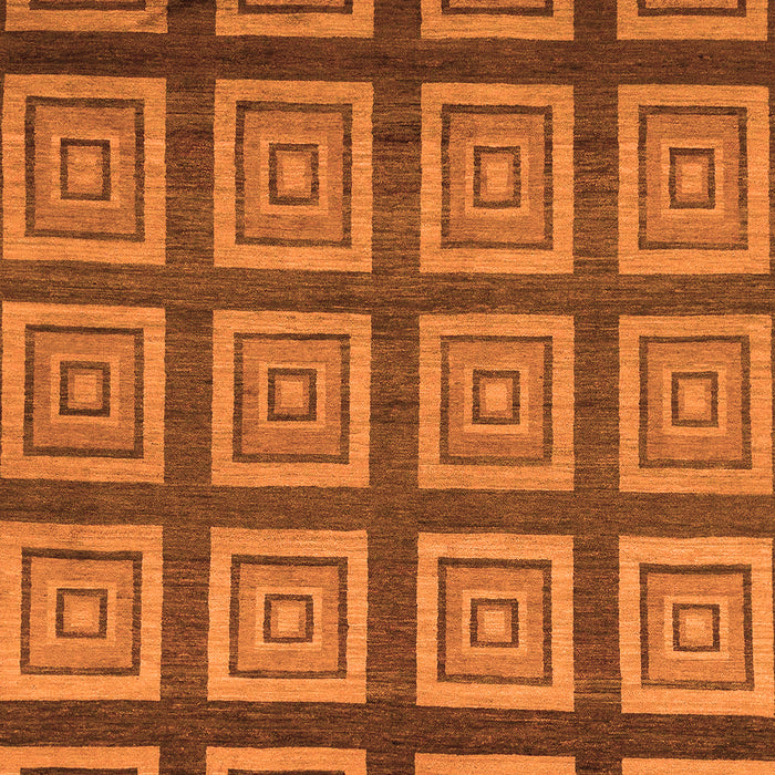 Machine Washable Abstract Orange Modern Area Rugs, wshabs1626org