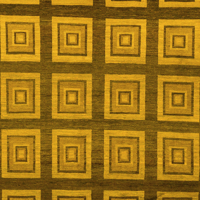Machine Washable Abstract Yellow Modern Rug, wshabs1626yw