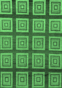 Abstract Emerald Green Modern Rug, abs1626emgrn