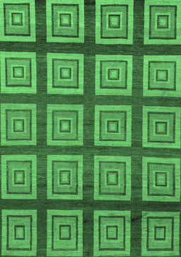 Abstract Emerald Green Modern Rug, abs1626emgrn
