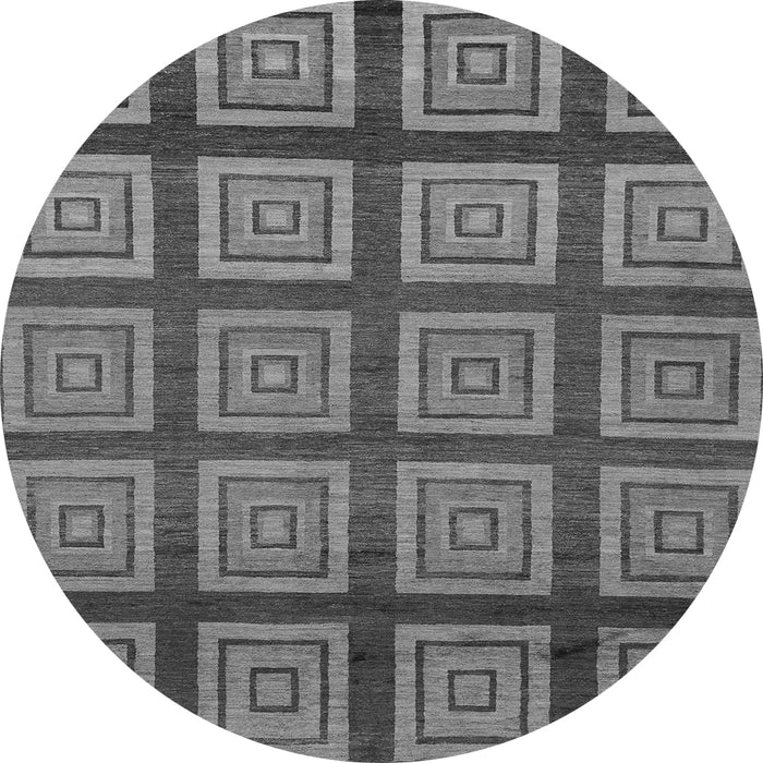 Round Machine Washable Abstract Gray Modern Rug, wshabs1626gry