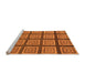 Sideview of Machine Washable Abstract Orange Modern Area Rugs, wshabs1626org