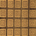 Square Machine Washable Abstract Brown Modern Rug, wshabs1626brn