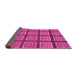 Sideview of Abstract Pink Modern Rug, abs1626pnk