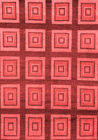 Abstract Red Modern Rug, abs1626red