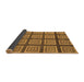 Sideview of Abstract Brown Modern Rug, abs1626brn