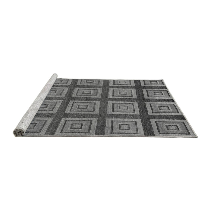 Sideview of Machine Washable Abstract Gray Modern Rug, wshabs1626gry