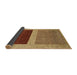 Sideview of Abstract Gold Modern Rug, abs1627