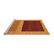 Sideview of Machine Washable Abstract Orange Modern Area Rugs, wshabs1627org