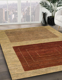 Abstract Gold Modern Rug, abs1627