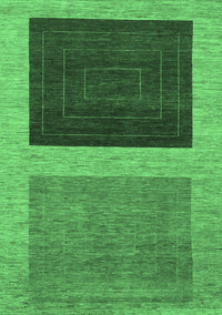 Abstract Emerald Green Modern Rug, abs1627emgrn