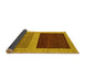 Sideview of Abstract Yellow Modern Rug, abs1627yw