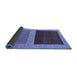 Sideview of Abstract Blue Modern Rug, abs1627blu