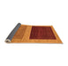 Sideview of Abstract Orange Modern Rug, abs1627org