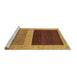 Sideview of Machine Washable Abstract Brown Modern Rug, wshabs1627brn