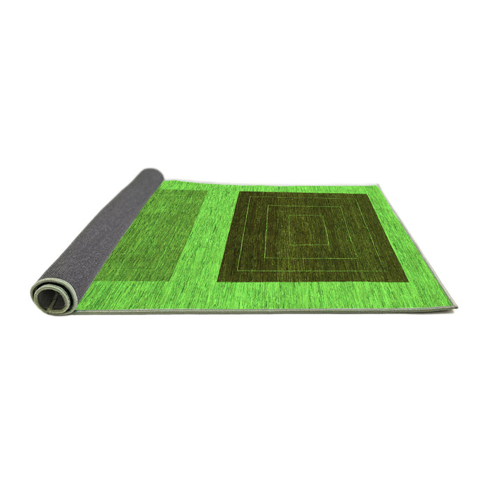 Sideview of Abstract Green Modern Rug, abs1627grn