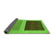 Sideview of Abstract Green Modern Rug, abs1627grn