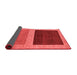 Abstract Red Modern Area Rugs