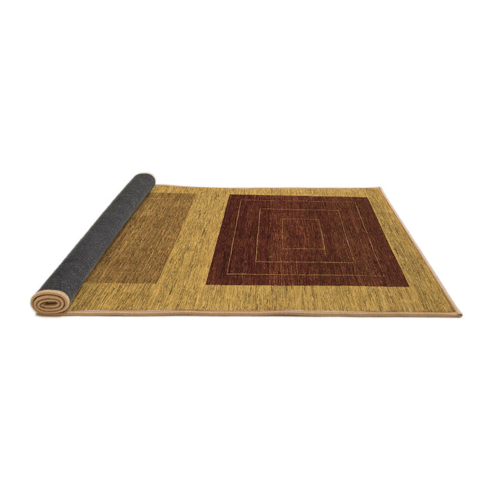 Sideview of Abstract Brown Modern Rug, abs1627brn