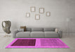 Machine Washable Abstract Purple Modern Area Rugs in a Living Room, wshabs1627pur