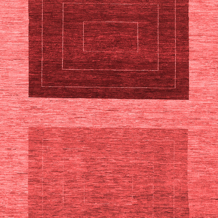 Machine Washable Abstract Red Modern Rug, wshabs1627red