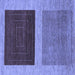 Square Abstract Blue Modern Rug, abs1627blu