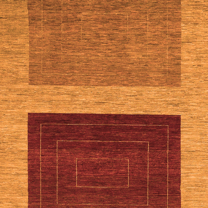 Machine Washable Abstract Orange Modern Area Rugs, wshabs1627org