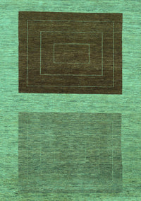 Abstract Turquoise Modern Rug, abs1627turq