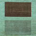 Square Abstract Light Blue Modern Rug, abs1627lblu