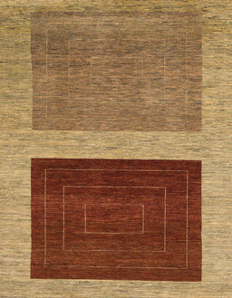 Abstract Gold Modern Rug, abs1627