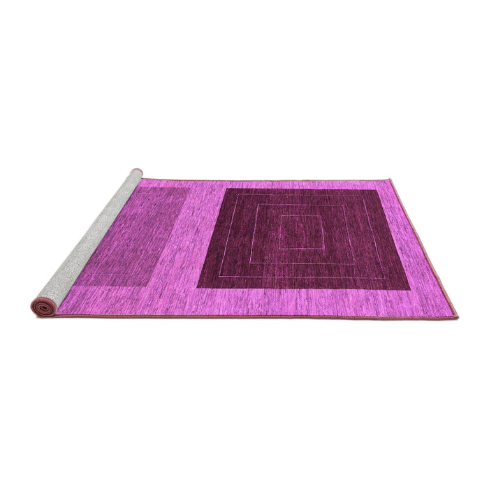Sideview of Machine Washable Abstract Purple Modern Area Rugs, wshabs1627pur