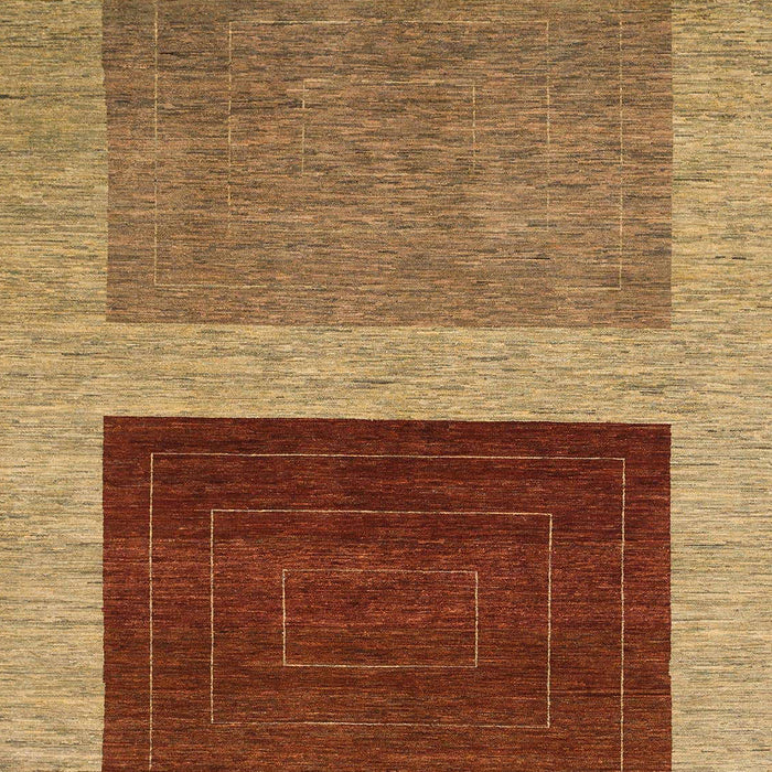 Machine Washable Abstract Gold Rug, wshabs1627