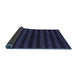 Sideview of Abstract Blue Modern Rug, abs1628blu