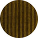 Round Abstract Yellow Modern Rug, abs1628yw