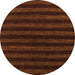 Round Abstract Orange Modern Rug, abs1628org