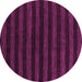 Round Abstract Pink Modern Rug, abs1628pnk