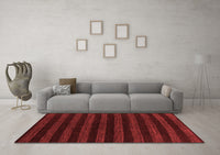 Machine Washable Abstract Red Modern Rug, wshabs1628red