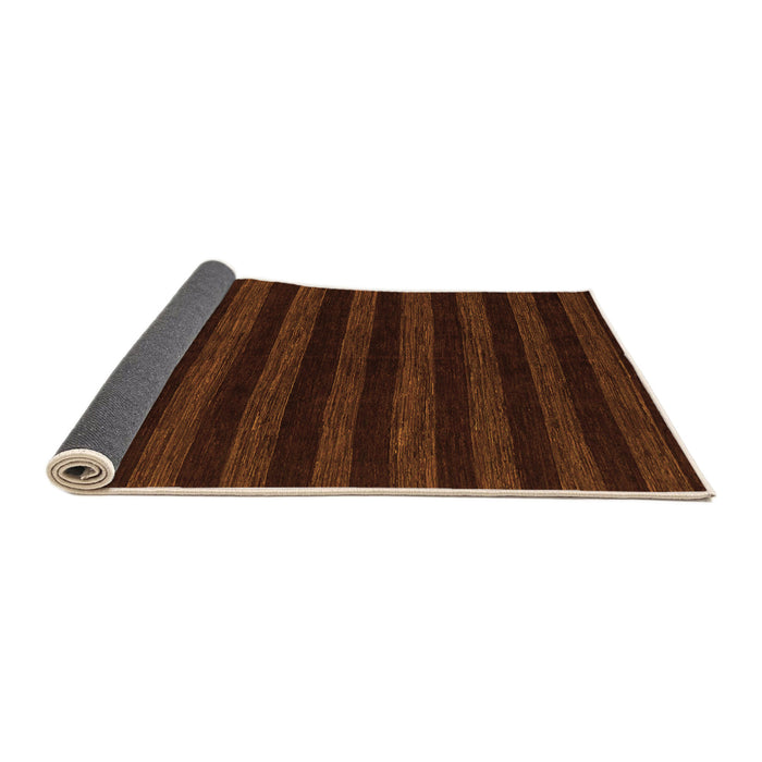 Sideview of Abstract Orange Modern Rug, abs1628org