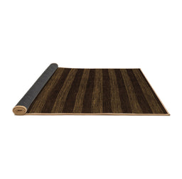Sideview of Abstract Brown Modern Rug, abs1628brn