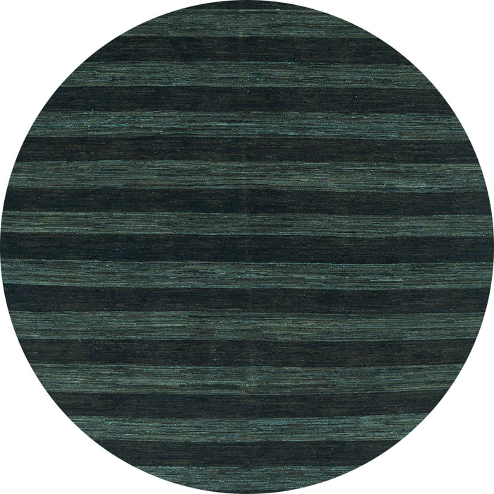 Round Abstract Light Blue Modern Rug, abs1628lblu