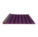 Sideview of Abstract Purple Modern Rug, abs1628pur