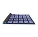 Sideview of Abstract Blue Modern Rug, abs1629blu