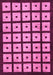 Machine Washable Abstract Pink Modern Rug, wshabs1629pnk