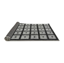 Sideview of Abstract Gray Modern Rug, abs1629gry